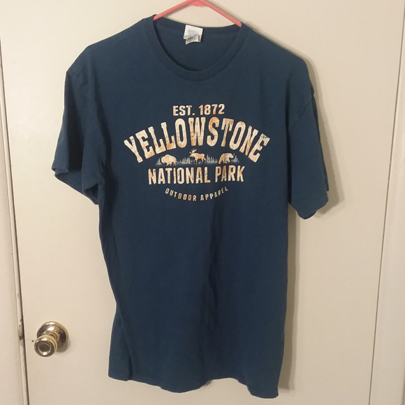 Delta Pro Weight Other - ❄Men's Navy Yellowstone National Park T-Shirt